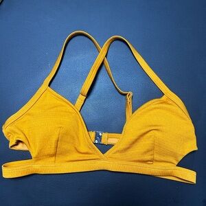 Cupshe Mustard Bikini with Halter Neck and Stretchy Fabric